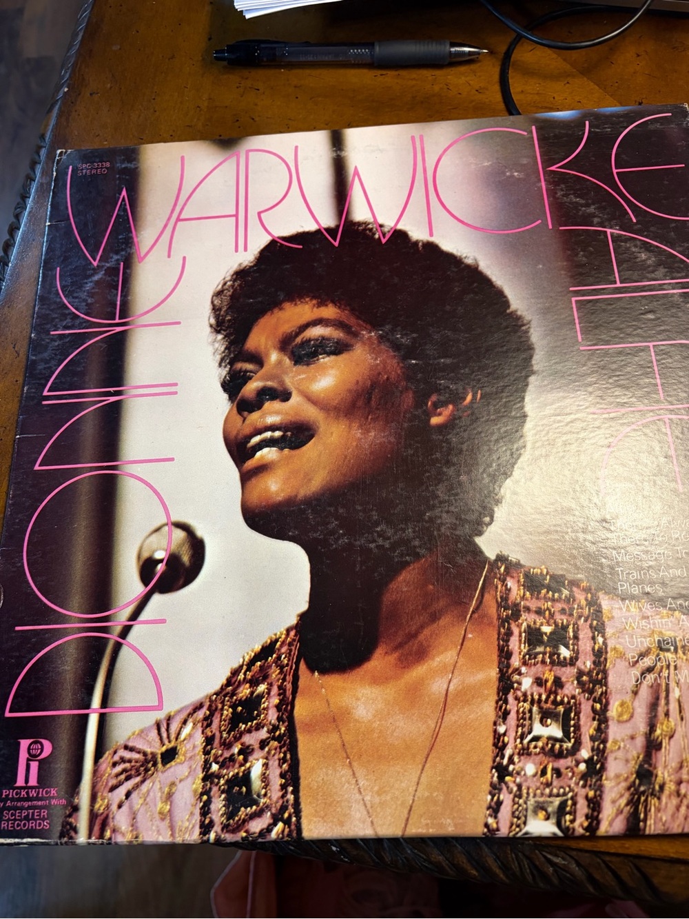 Title: Dionne Warwick Alfie Vintage Vinyl LP Pickwick/33 SPC-3338